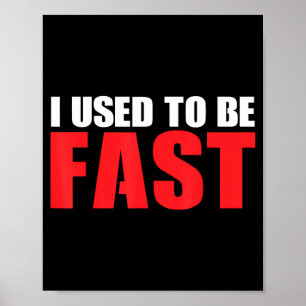 Vroeger Was Ik Grappig Hardlopen Renner Workout Poster