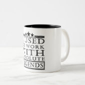 Vroeger werkte ik met Absolute Legends Tweekleurige Koffiemok (Voorkant rechts)