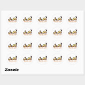 Vroeger zorgde ik ervoor ronde sticker (Vel)