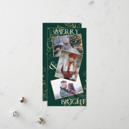 Vroegere en heldere foto-kerstkaart feestdagenkaart