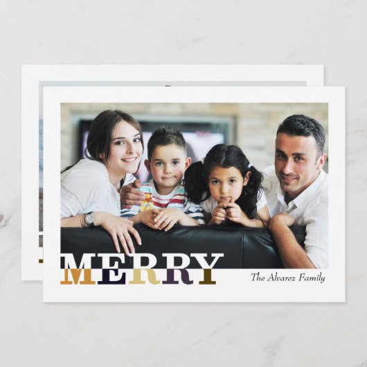 Vroegere en heldere front- en backfeestkaart feestdagenkaart (Voorkant / Achterkant)