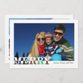 Vroegere en heldere front- en backfeestkaart feestdagenkaart (Voorkant / Achterkant)