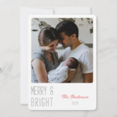 Vroegere en heldere, gepersonaliseerde fotokerstka (Voorkant)