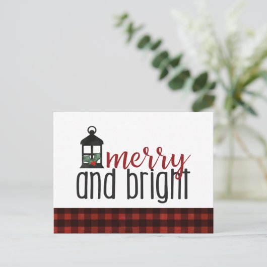 Vroegere en heldere Kaart voor kerst in Rustisch l (Staand voorkant)