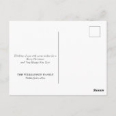 Vroegere en heldere Kaart voor kerst in Rustisch l (Achterkant)