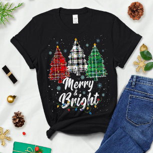 Vroegere en heldere kerstboom - Merry en Bright T-shirt
