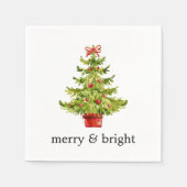 Vroegere en heldere kerstboompapier met Waterverf Servet (Voorkant)