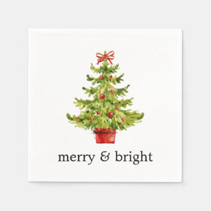 Vroegere en heldere kerstboompapier met Waterverf Servet