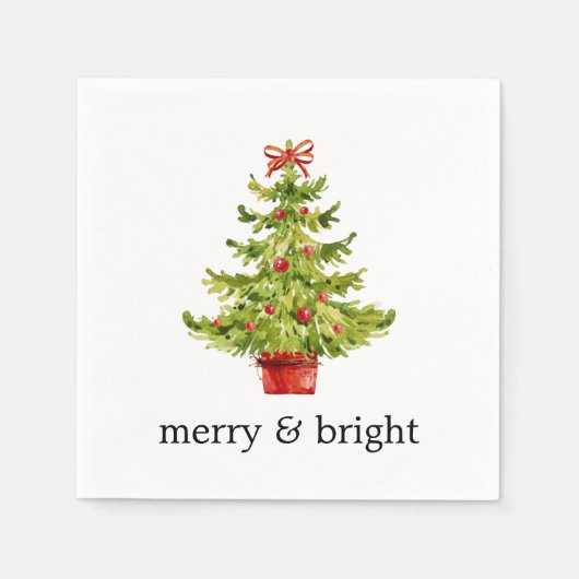 Vroegere en heldere kerstboompapier met Waterverf Servet (Voorkant)