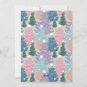 Vroegere en heldere kerstboomstructuur Foto Feestdagenkaart (Achterkant)