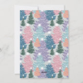 Vroegere en heldere kerstboomstructuur Foto Feestdagenkaart (Achterkant)