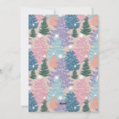 Vroegere en heldere kerstboomstructuur Foto Feestdagenkaart (Achterkant)