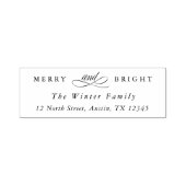 Vroegere en heldere kerstfeestdag  zelfinktende stempel (Design)