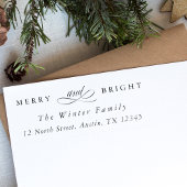 Vroegere en heldere kerstfeestdag  zelfinktende stempel