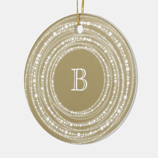 Vroegere en heldere kerstfoto's keramisch ornament (Links)