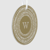 Vroegere en heldere kerstfoto's ornament (voorkant)