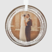 Vroegere en heldere kerstfoto's ornament (achterkant)