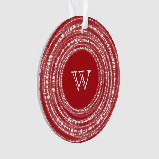 Vroegere en heldere kerstfoto's ornament (voorkant)