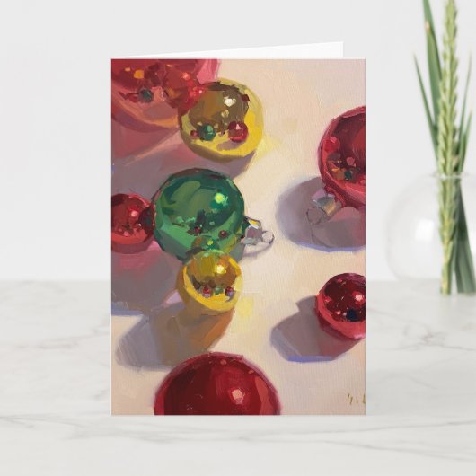 Vroegere en heldere kerstkaart kaart (Voorkant)