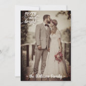 Vroegere en heldere  Retro oude foto voor kerstmis Feestdagenkaart (Voorkant)