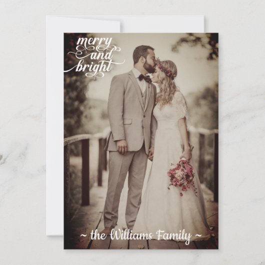 Vroegere en heldere  Retro oude foto voor kerstmis Feestdagenkaart (Voorkant)