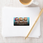 Vroegere en heldere weergave van kerstmis etiket (Insitu)