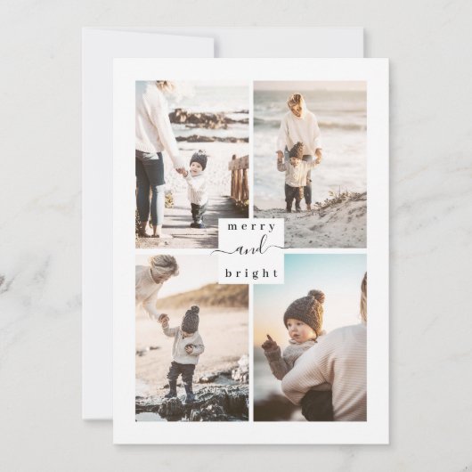 Vroegere en helderziende kerstkaart voor de modern (Voorkant)