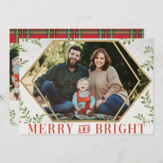 Vroegere en helderziende kerstkaarten feestdagenkaart (Voorkant / Achterkant)