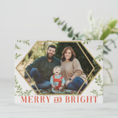 Vroegere en helderziende kerstkaarten feestdagenkaart (Staand voorkant)