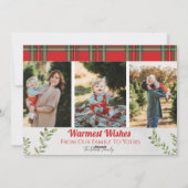 Vroegere en helderziende kerstkaarten feestdagenkaart (Achterkant)