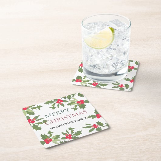 Vroegere feestdag met kerst kartonnen onderzetters (Insitu)