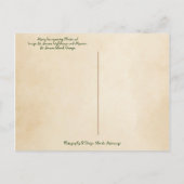 Vroegere kerst in het land uit het kustgebied van  briefkaart (Achterkant)