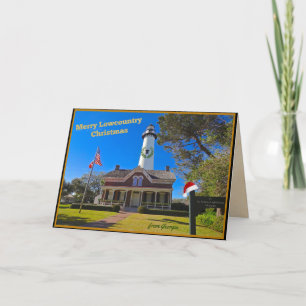 Vroegere kerst in het land uit het kustgebied van feestdagen kaart