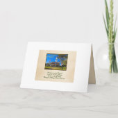 Vroegere kerst in het land uit het kustgebied van  feestdagen kaart (Achterkant)