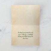 Vroegere kerst in het land uit het kustgebied van  feestdagen kaart (Binnen)