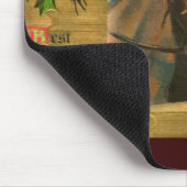 Vroegere kerst in het ouderwetse land muismat (Hoek)