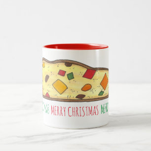 Vroegere kerst Italiaanse bakkerij Holiday Biscott Tweekleurige Koffiemok