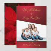 Vroegere kerst Nieuwjaar Foto op maat Feestdagenkaart (Voorkant / Achterkant)