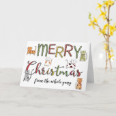 Vroegere Kerst van Alle Kerst van de Vakantie van Kaart (Gele Bloem)