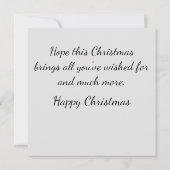 Vroegere kerstaanbieding met rode-tekstkaart (Achterkant)