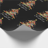 Vroegere kerstbibliotheek Boek lezen Lover Li Cadeaupapier (Hoek)