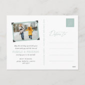 Vroegere kerstbomen Snowflakes Winter Wonderland Feestdagenkaart (Achterkant)