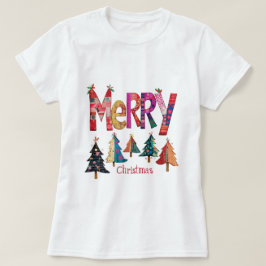Vroegere kerstbomen t-shirt