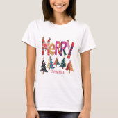 Vroegere kerstbomen t-shirt (Voorkant)