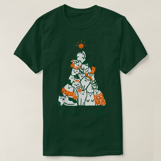 Vroegere kerstbomen t-shirt (Design voorkant)