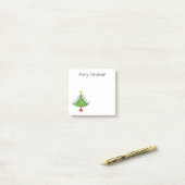 Vroegere kerstboom 3 x 3 post-it® notes (Op bureau)