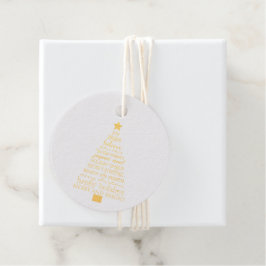Vroegere kerstboom bedankjes labels