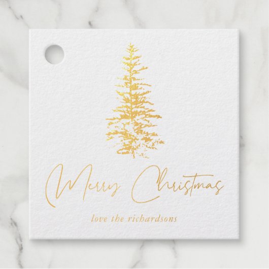 Vroegere kerstboom bedankjes labels (Voorkant)