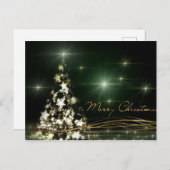 Vroegere kerstboom briefkaart (Voorkant / Achterkant)