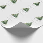 Vroegere kerstboom cadeaupapier (Hoek)